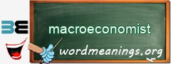 WordMeaning blackboard for macroeconomist